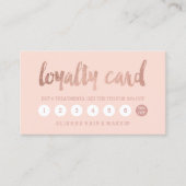 Chic faux roos gold typografie blush loyalty (Voorkant)