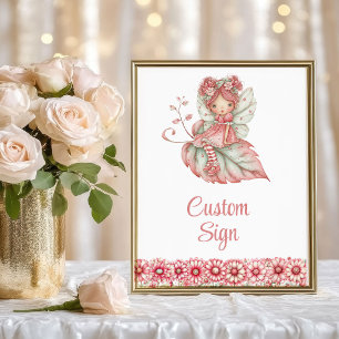 Chic Feeachtig Meisje Blush Bloem Sinterklaas Eige Poster