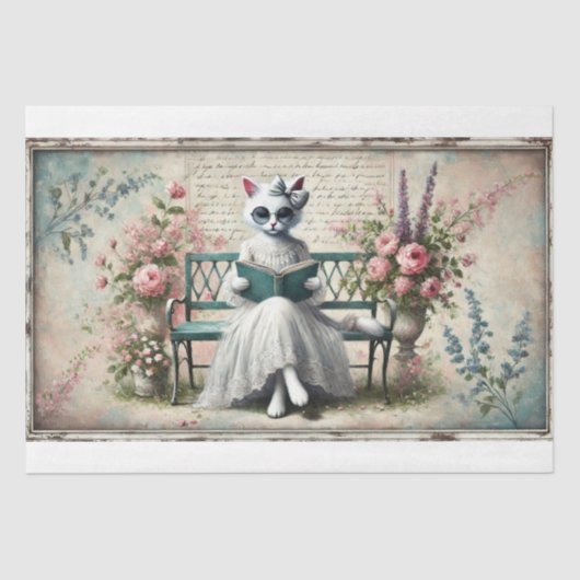 Chic Feline Decoupage Tissuepapier (Voorkant)