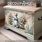 Chic Feline Decoupage Tissuepapier