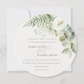 Chic Fern Eucalyptus Greenery Foliage Vow Renewal Kaart (Voorkant)