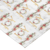 Chic Festive Joy Red Poinsettia Wreater Kerstmis Tafelkleed (Gekanteld)