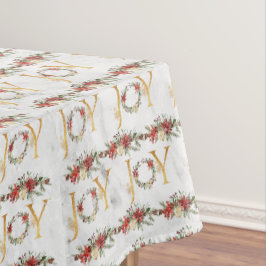 Chic Festive Joy Red Poinsettia Wreater Kerstmis Tafelkleed