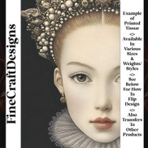 Chic Fictional Queen Princess Woman BG7 Decoupage