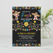 Chic Fiesta Mexican Twin Baby Boys Twins Shower  Kaart (Staand voorkant)