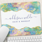 Chic Fire Opal Rainbow Gemstone Muismat