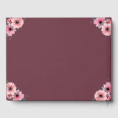 Chic First Heilige Commune Pink Flower Cross Girl Gastenboek (Achterkant)