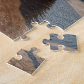 Chic Flamingo with Sun Hat and Sunglasses Legpuzzel (Zijkant)