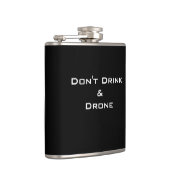 CHIC FLASK_FUNNY "DON T DRINK & DRONE" HEUPFLES (Rechts)