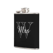 CHIC FLASK_"Mrs" ON MONOGRAM Heupfles (Links)