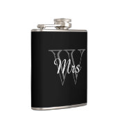 CHIC FLASK_"Mrs" ON MONOGRAM Heupfles (Rechts)