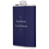 CHIC FLASK_"Southern Gentleman" GRAY OP NAVY Heupfles (Links)