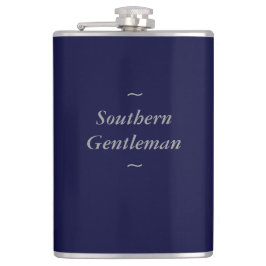 CHIC FLASK_"Southern Gentleman" GRAY OP NAVY Heupfles