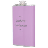 CHIC FLASK_"Southern Gentleman" GRAY OP ORCHID Heupfles (Links)
