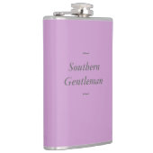 CHIC FLASK_"Southern Gentleman" GRAY OP ORCHID Heupfles (Rechts)