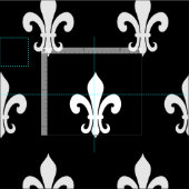 Chic fleur de lis Patroon DY-hobbytextiel Stof (Delen)