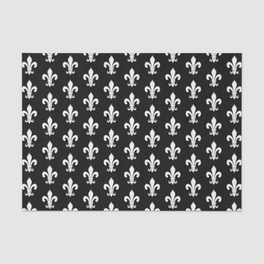 chic fleur de lis Patroonverslindende ambachten Tissuepapier (Voorkant)