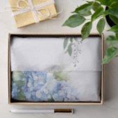 Chic Floral Blue Hydrangea Wedding  Tissuepapier (Geschenk)