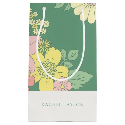 Chic Floral Boho Klein Cadeauzakje (Voorkant)