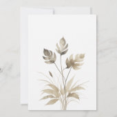 Chic Floral Boho Trouwfoto Bewaar de datum Kaart (Achterkant)