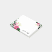 Chic Floral Border Monogram Post-it® Notes (Schuin)