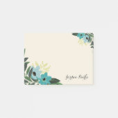 Chic Floral Border Monogram Post-it® Notes (Voorkant)