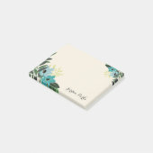 Chic Floral Border Monogram Post-it® Notes (Schuin)