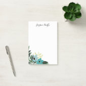 Chic Floral Border Monogram Post-it® Notes (Kantoor)