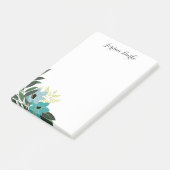 Chic Floral Border Monogram Post-it® Notes (Schuin)