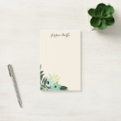 Chic Floral Border Monogram Post-it® Notes (Kantoor)