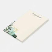 Chic Floral Border Monogram Post-it® Notes (Schuin)