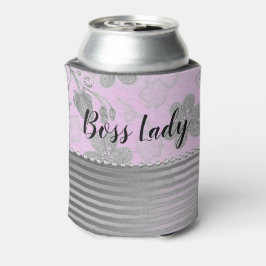 Chic Floral "Boss Lady" Blikjeskoeler