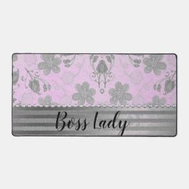 Chic Floral "Boss Lady" Bureaumat
