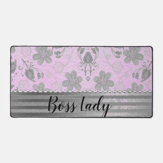 Chic Floral "Boss Lady" Bureaumat (Voorkant)