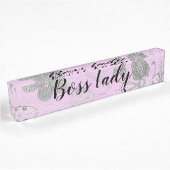 Chic Floral "Boss Lady" Naambordje