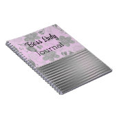 Chic Floral Boss Lady Notitieboek (Rechterzijde)