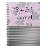 Chic Floral Boss Lady Notitieboek (Voorkant)