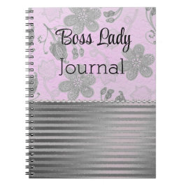 Chic Floral Boss Lady Notitieboek