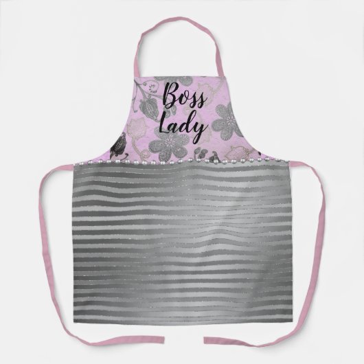 Chic Floral "Boss Lady" Schort (Voorkant)