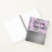 Chic Floral Boss Lady Sketch Notitieboek (Binnen)