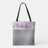 Chic Floral "Boss Lady" Tote Bag (Achterkant)