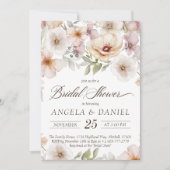 Chic Floral Bride wordt Waterverf Vrijgezellenfees Kaart (Voorkant)