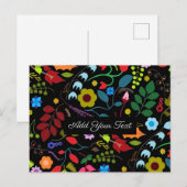 Chic Floral Briefkaart (Voorkant / Achterkant)