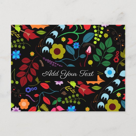 Chic Floral Briefkaart (Voorkant)
