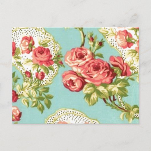   Chic Floral Briefkaart (Voorkant)