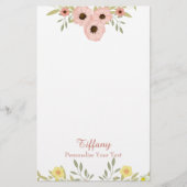 Chic Floral Briefpapier (Voorkant)