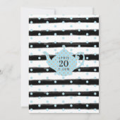 Chic Floral Bunch Party Boy Baby shower Kaart (Achterkant)