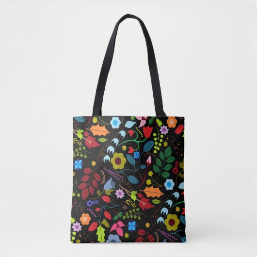 Chic Floral Canvas tas (Voorkant)