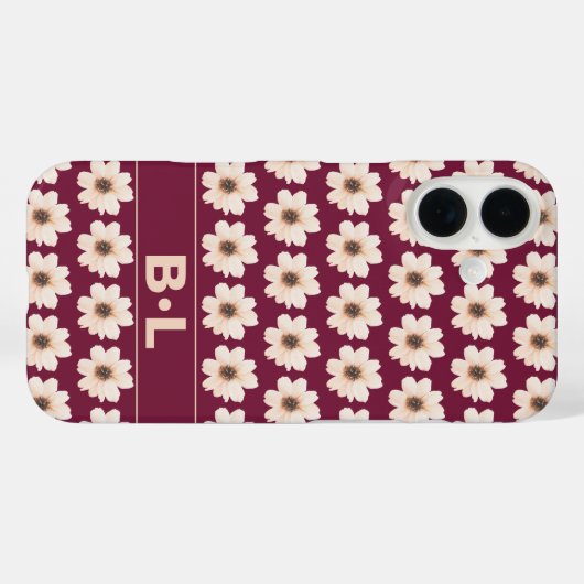 Chic Floral Case-Mate iPhone Case (Achterkant (horizontaal))