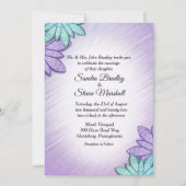 Chic Floral Color Combo Wedding Kaart (Voorkant)